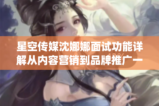 星空传媒沈娜娜面试功能详解从内容营销到品牌推广一网打尽(1)