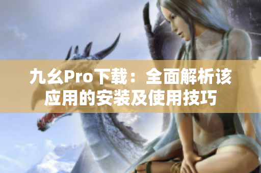 九幺Pro下载：全面解析该应用的安装及使用技巧