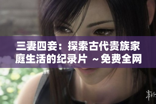 三妻四妾：探索古代贵族家庭生活的纪录片 ～免费全网观看完整版高清