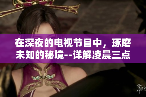 在深夜的电视节目中,琢磨未知的秘境--详解凌晨三点播放的视频 在深夜的电视节目中,琢磨未知的秘境--详解凌晨三点播放的视频